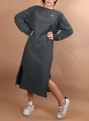 Emmi Atelier CHAMPION Green Long Sleeve Sweatshirt Tunic Dress Size M | eBay Emmi Atelier CHAMPION Green Long Sleeve Sweatshirt Tunic Dress Size M | eBay