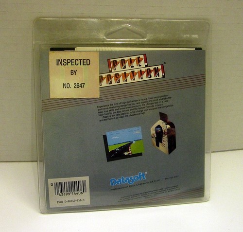 Pole Position by Datasoft for Commodore 64/128 and Atari 400/800 - NEW Sealed - Picture 2 of 2