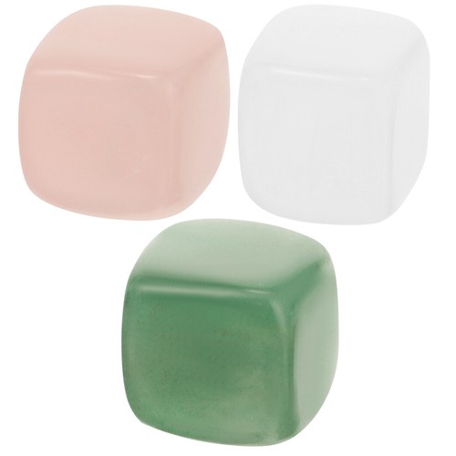 3 Pcs Crystal Stone Ornaments Decorative Stones for Vases Colourful Tumbled