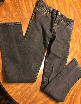 Girls size 14 Skinny Jeans black denim 29'' inseam waist 24''