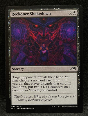 MTG, Reckoner Shakedown, Kamigawa: Neon Dynasty 119/302 Regular Common