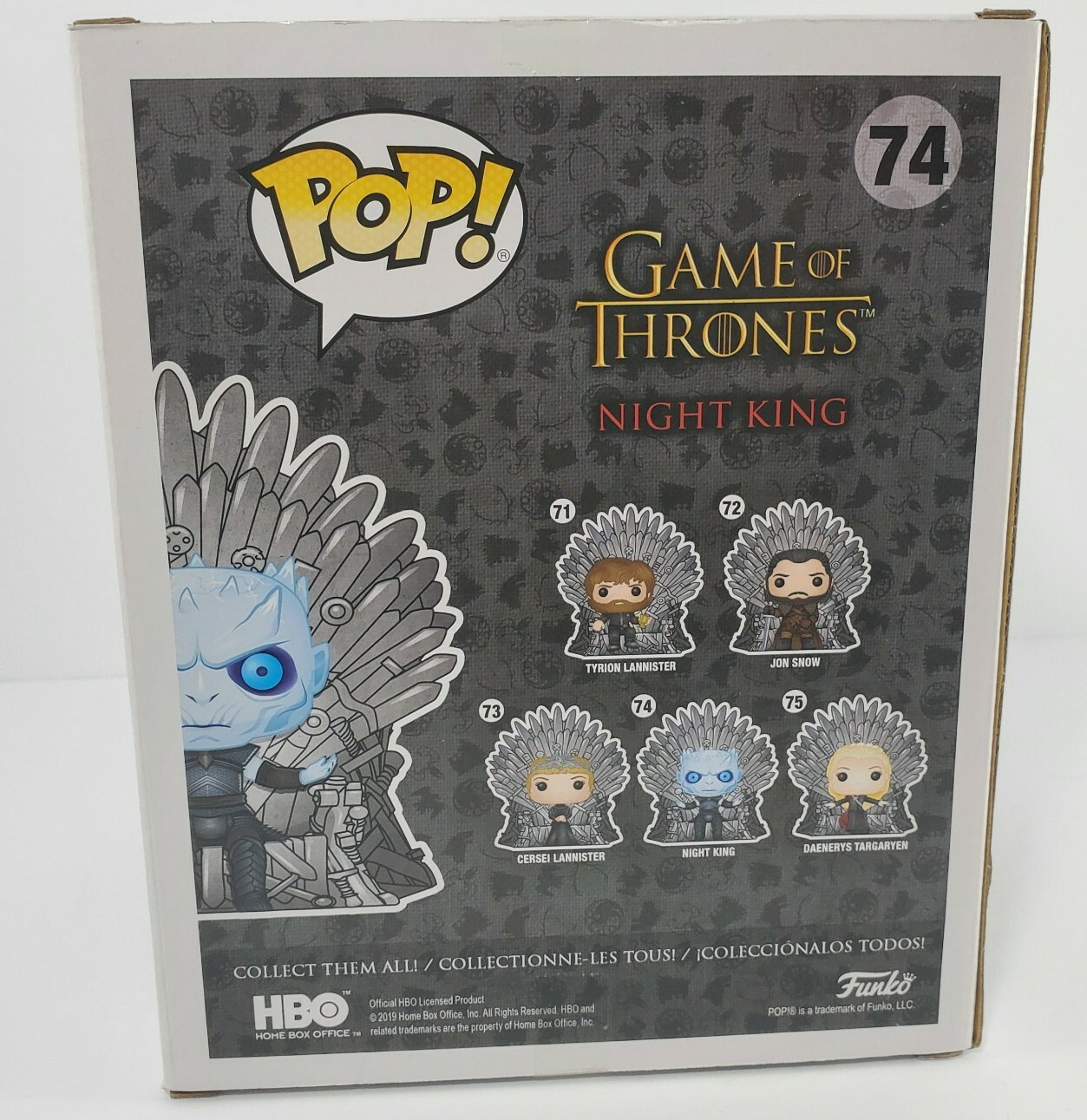 Funko Pop! Night King Game of Thrones Iron Throne #74 Vinyl Figure Collectible 