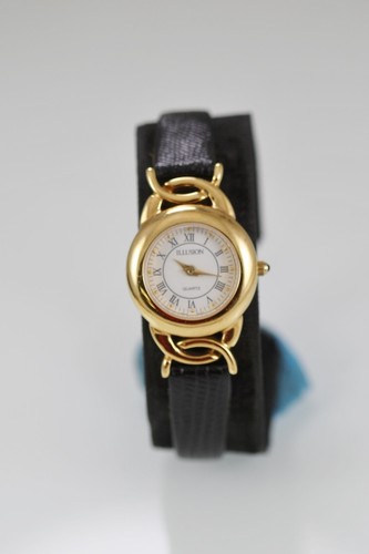 Taport Orologio Al Quarzo Con Gattini – Quadrante 3,5 Cm, Cinturino Pelle Nera (con Batteria Di Ricambio)