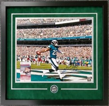 PHILADELPHIA EAGLES MILES SANDERS FRAMED AUTOGRAPHED SIGNED 16x20 PHOTO JSA COA