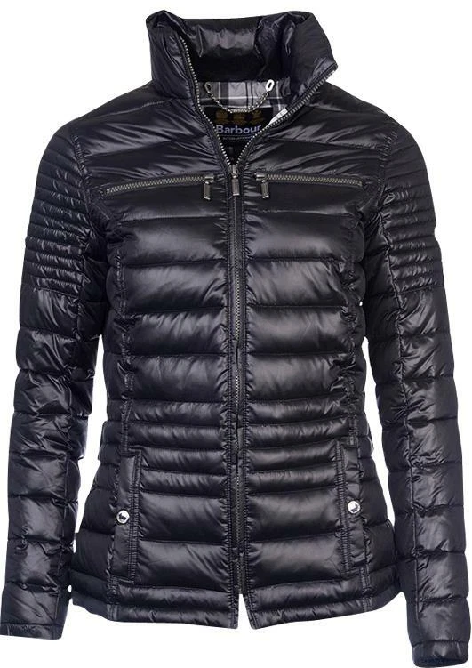 Barbour International Camber Baffle Quilted Jacket Coat Size 10 UK