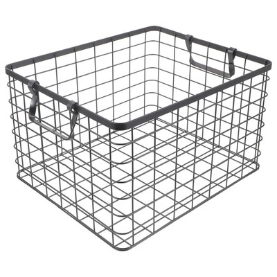  Firewood Storage Holder Fireplace Storage Basket Metal Firewood Organizer for