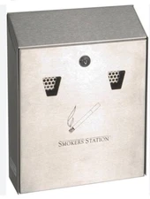 Howard United Receptacle, Inc. Smoker’s Station Cigarette Receptacle.