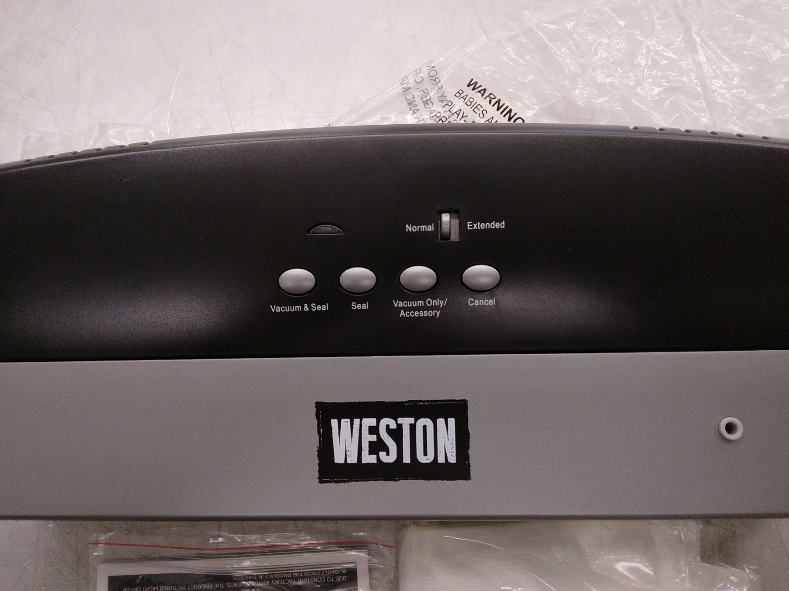 Weston Harvest Guard (65-1001-W) Vacuum Sealer - Black/silver FREE SHIPPING