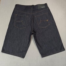 Rocawear Vtg Y2K Blue Denim Baggy Skate Jeans Shorts Jorts Hip Hop Jnco -36