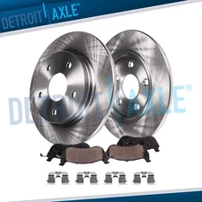 Rear Disc Rotors Ceramic Brake Pads Kit for 2009 - 2017 Honda Accord Acura TSX