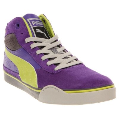 Puma Mens Maeko XL Team Violet Lime Punch Purple High Hi
