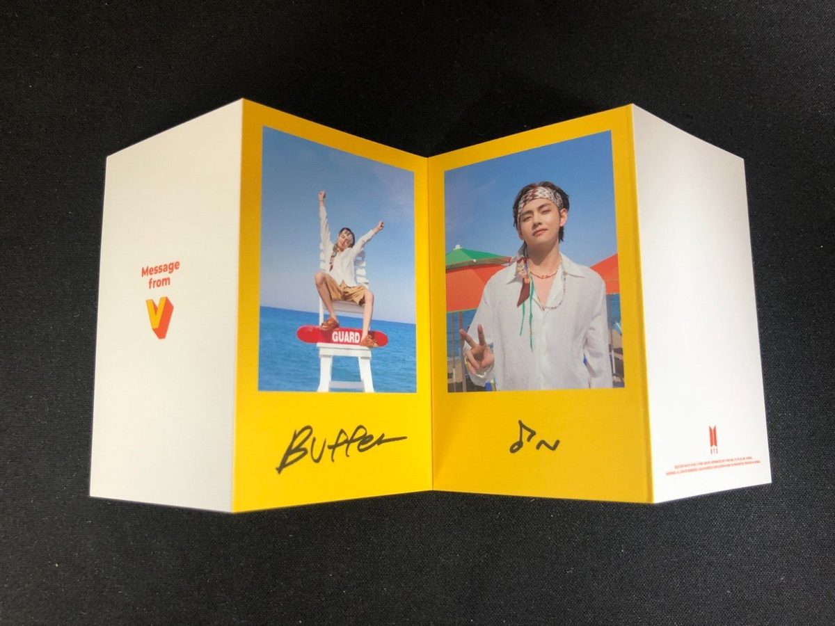 BTS Butter Album Official V Message From Card Official