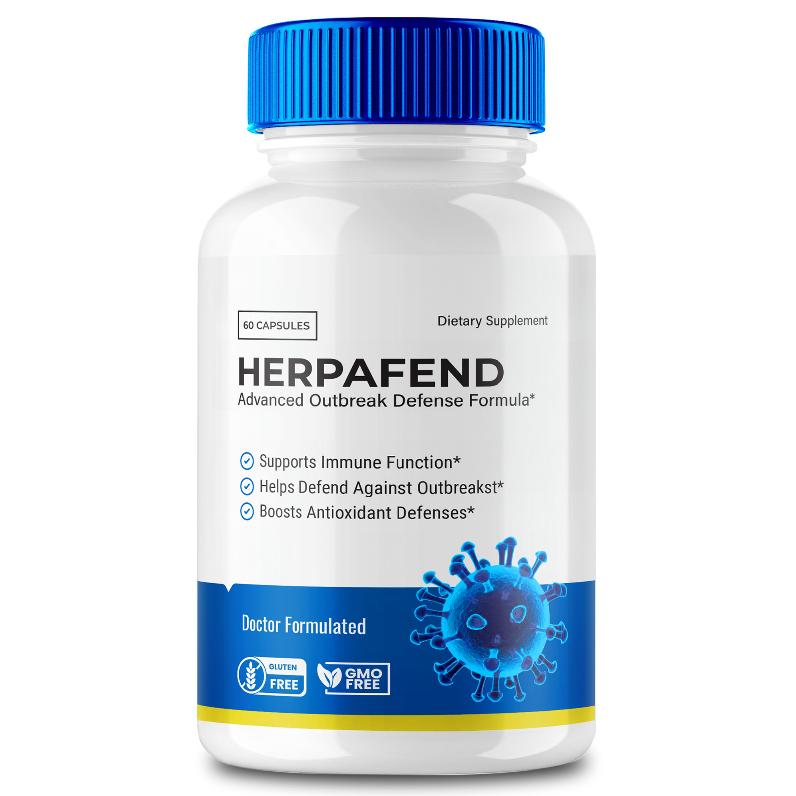 Herpafend Skin Health Capsules, Herpafend Pills for Healthy Clear Skin 60ct