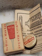 COMPLETE DEWITT'S MANZAN FOR RECTAL DISCOMFORTS FREE SAMPLE TIN FULL CHICAGO ILL