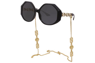 Versace 0VE4395F 534587 59/145mm Women Sunglasses with Black 