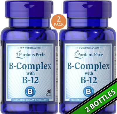 #ad #ad 2 Pack Vitamin B Complex with Vit B 12 B1 B2 B3 B12 180 Tabs 2x90 $16.70