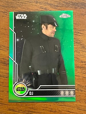 2023 Topps Star Wars Chrome  #58 DJ GREEN REFRACTOR 24/99 Benicio del Toro