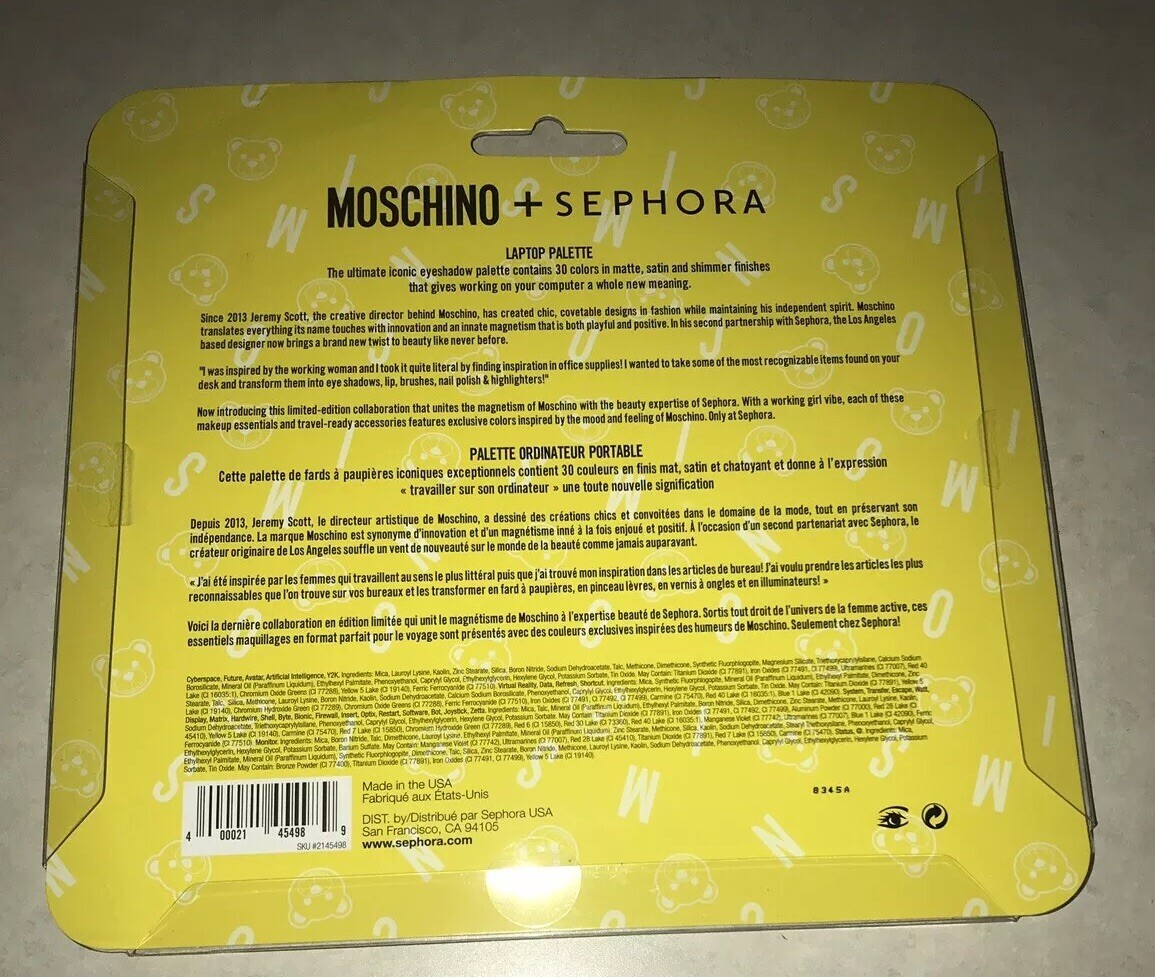 MOSCHINO X SEPHORA Laptop Palette New | eBay