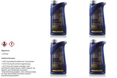 4L Kühlflussigkeit MANNOL Antifreeze AG11 Special Frostschutz Farbe: blau