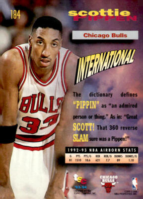 1993-94 Stadium Club #184 Scottie Pippen Chicago Bulls | eBay