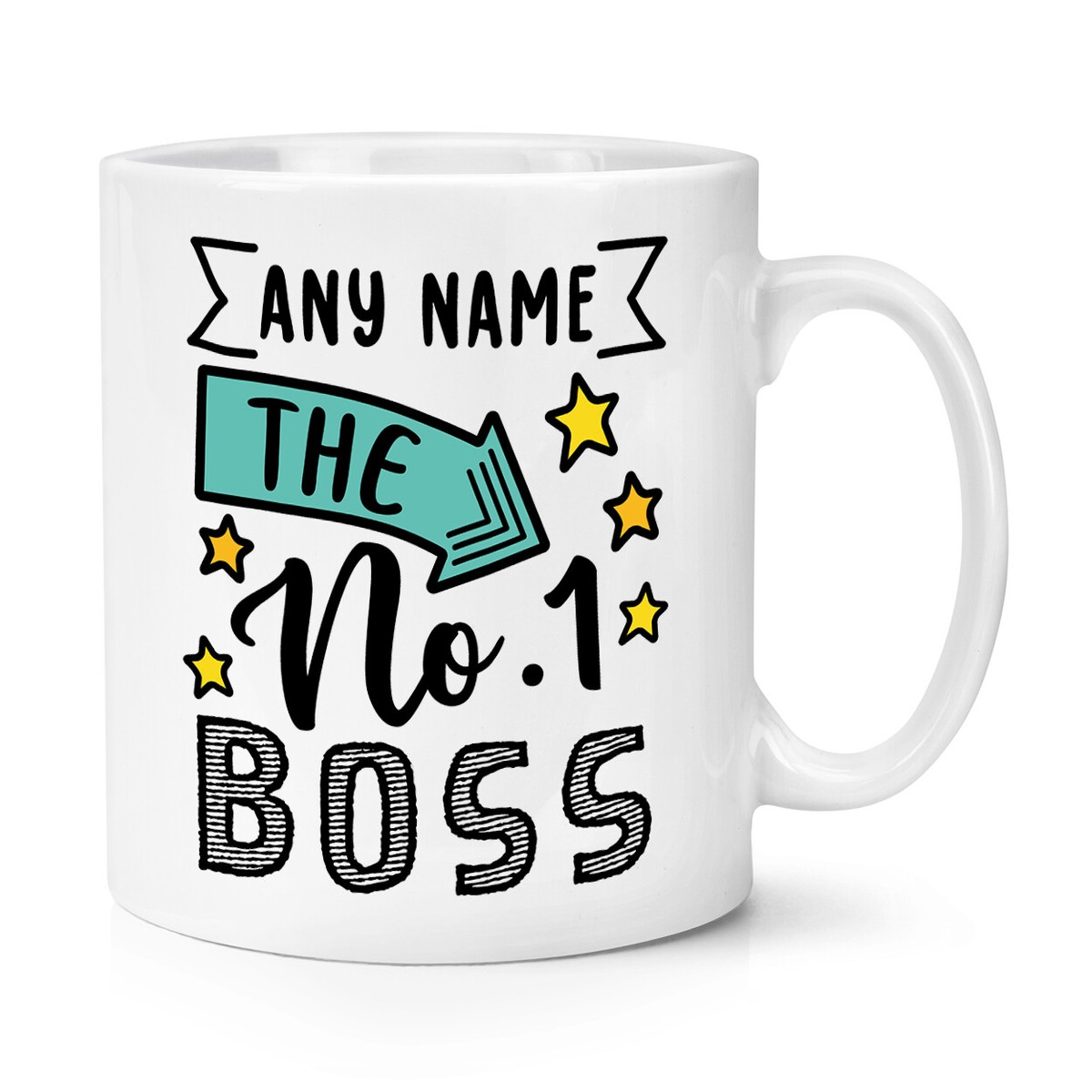 Personalised Boss 10oz Mug Cup Worlds Best Awesome Thank You
