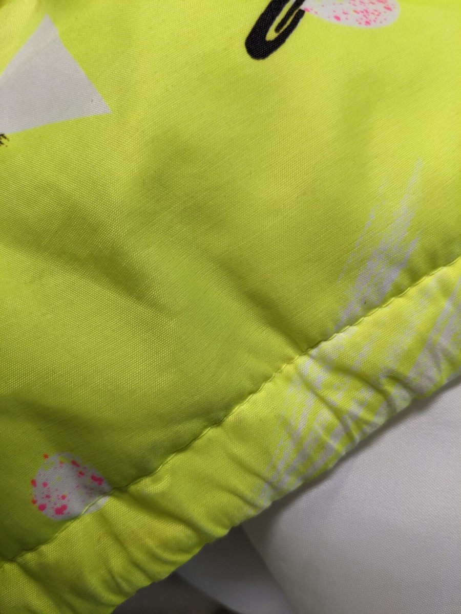 Vintage 80s San Felice Medium Ski Full Zip Coat Jacket Neon