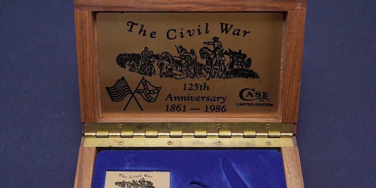 CASE W6254SS The Civil War 125th Anniversary 1861-1986 in CASE W6254SS The Civil War 125th Anniversary 1861-1986 in