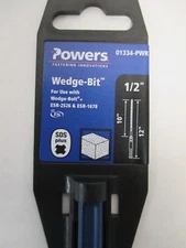 Powers 01334-PWR Wedge-Bit Drill Bit, SDS Plus 1/2" x 12"