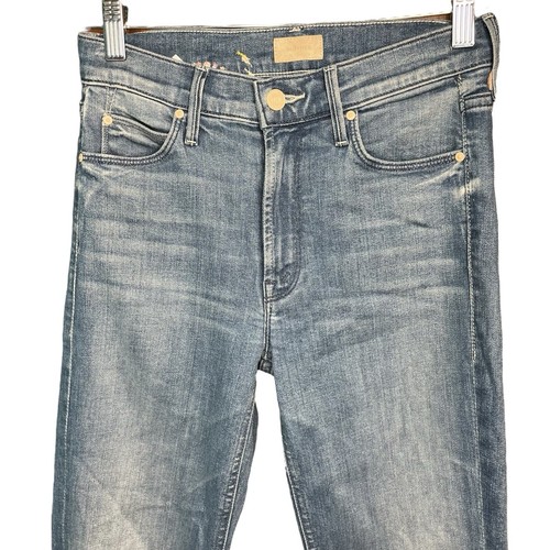 Mother Mid Rise Dazzler Ankle in I Wet My Plants Stretch Crop Jeans Size 24 - Picture 3 of 7