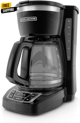 BLACK+DECKER Macchina da caffè digitale 12 tazze, CM1160B-1, Bask programmabile, lavabile - Foto 1 di 8