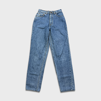 90s W&LT Denim Pants ② Vintage Levi's 532 Jeans Mens 26x30 Blue Slim Fit Tapered Leg