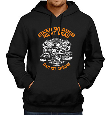 Motorrad T-Shirt. Biker Werden Nicht Grau, Das Ist Chrom