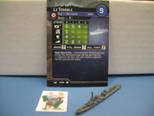  Axis Allies War at Sea BASE SET Le Terrible 4/64 with card 