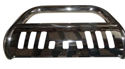 TrailFX Grille Guard - Pol Stain Steel 3 In Dia W/Skid Plat Opt Light 8 In Max L