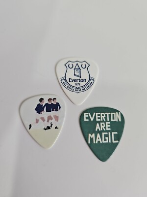 EFC Kendall Harvey Ball EVERTON PLEC SET X 3 BEDRUCKT DOPPELSEITIG