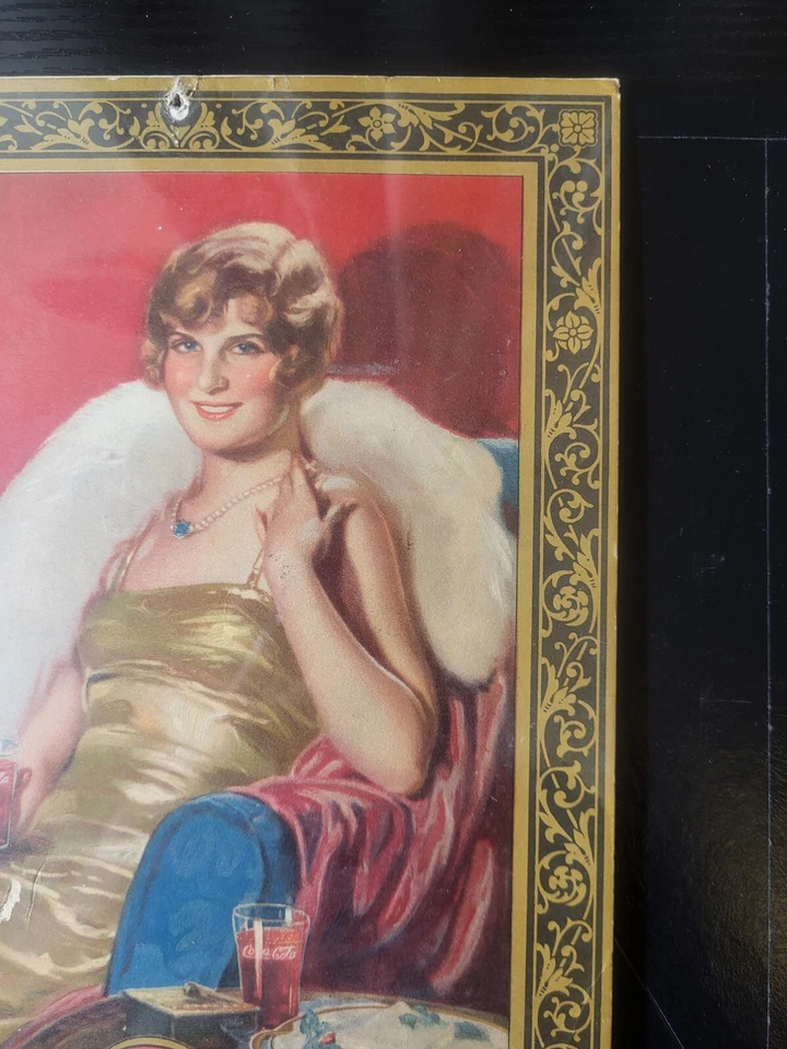 ORIGINAL 1928 Coca Cola Calendar. January-December pages all original staples - Image 3 of 4