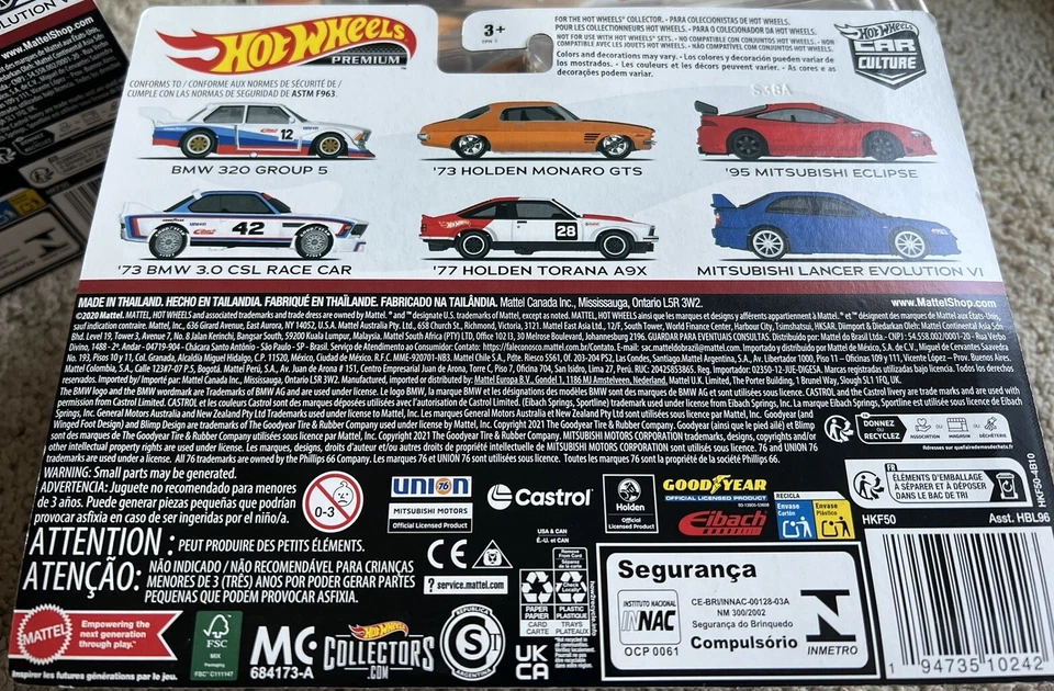 Hot Wheels Premium 73 Holden Monaro naranja y 77 Holden Torana A9X blanco paquete de 2 Foto 4 de 4