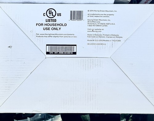 Keurig 2.0  K200 Cup or Carafe Touch Screen Brewing System (Coffee Machine) NEW - Picture 13 of 21