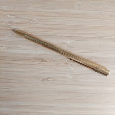 Penna A Sfera Dupont Placcata Oro Utilizzabile Ma Rotazione Continua Con Difetto