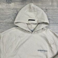 Fear of God Essentials Hoodie Size XL Mens Tan Pullover Long Sleeve 90