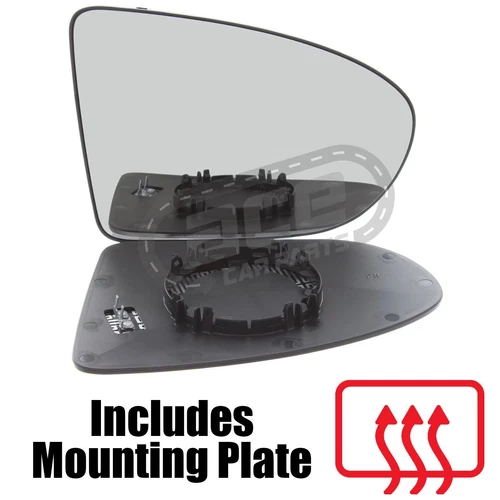 Fits Nissan Qashqai +2 2007-2014 Heated Convex Wing Mirror Glass Drivers Side