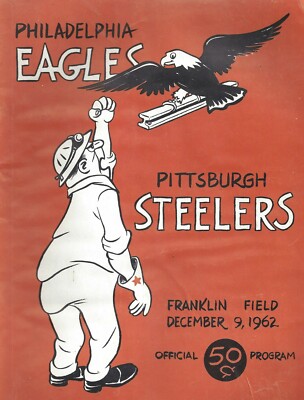 1962 PHILADELPHIA EAGLES VS PITTSBURGH STEELERS 8X10 PHOTO