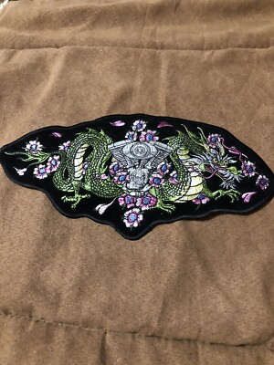 10  Dragon & Flowers Patch