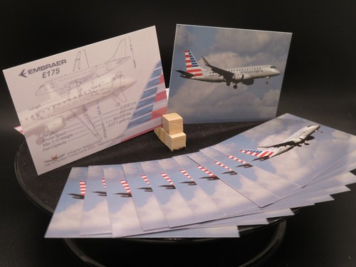 American Eagle ENVOY Trading Cards Embraer E175 - Set of 25 - FREE SHIPPING - Picture 4 of 7