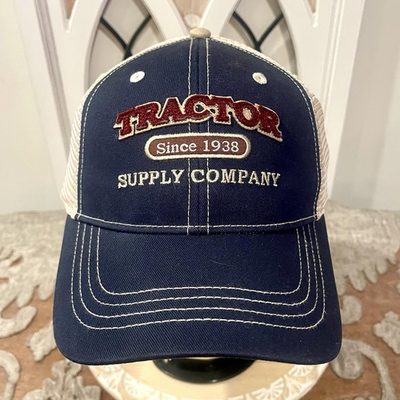 #ad Tractor Supply Co Since 1938 Hat Cap Mens Snap Back Trucker Blue White Farming $15.87