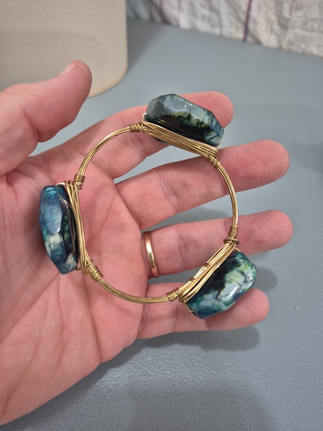 Four Bourbon And Boweties Bangles Bracelets Goldt… - image 3