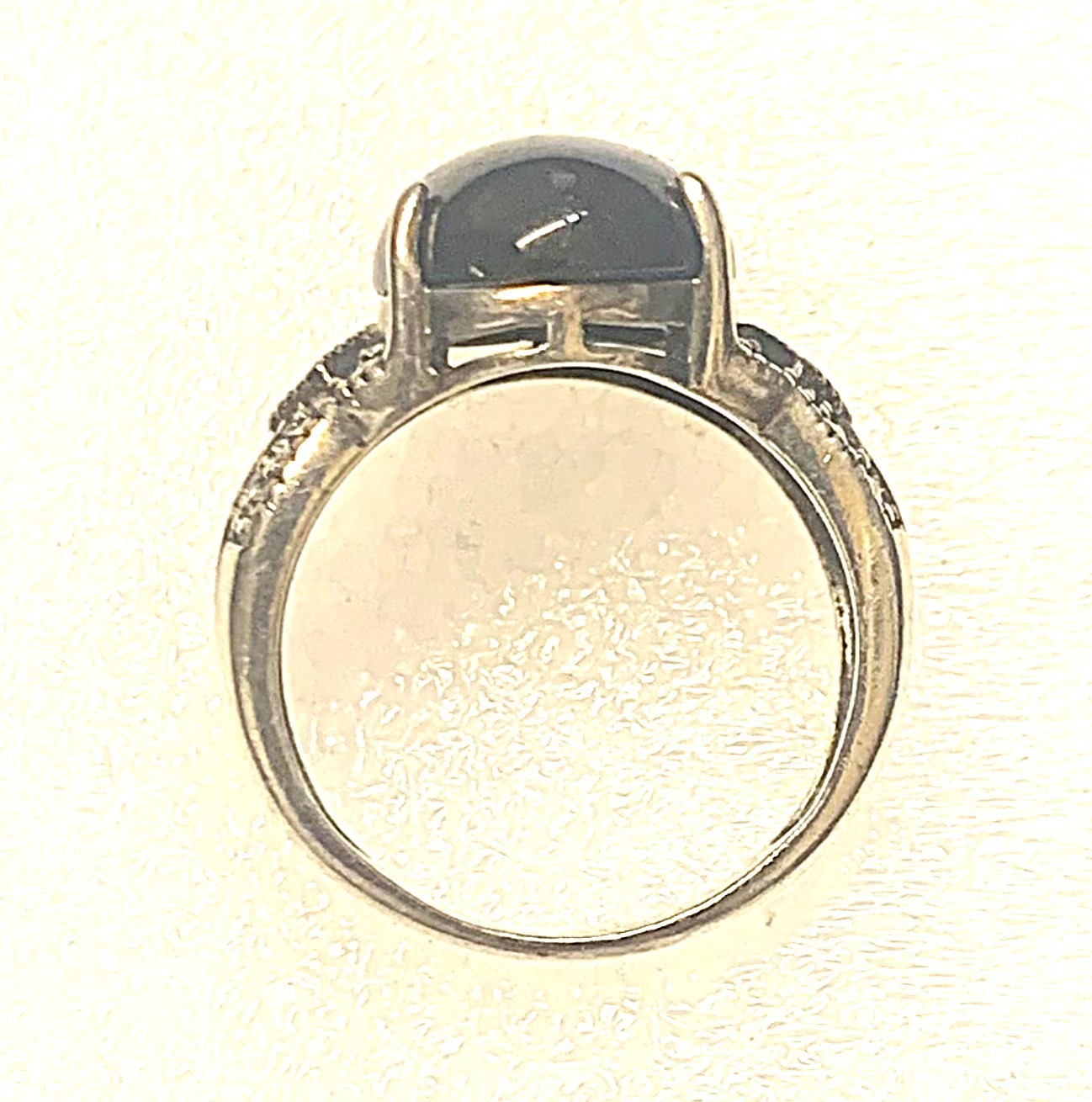 Onyx Statement Ring - Sterling - Size 8 Sizeable … - image 4