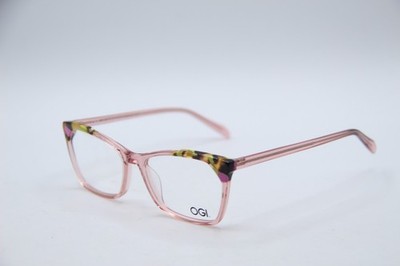 NEW OGI BEACH BASH/PINK  CRYSTAL PINK YELLOW AUTHENTIC DESIGNER EYEGLASSES 51-15