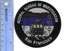 Federal Bureau of Investigation San Francisco with SWAT in green lettering patch