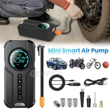 150 PSI Air Compressor Tire Inflator Fits Car Moto Bike Tires Portable Air Pump